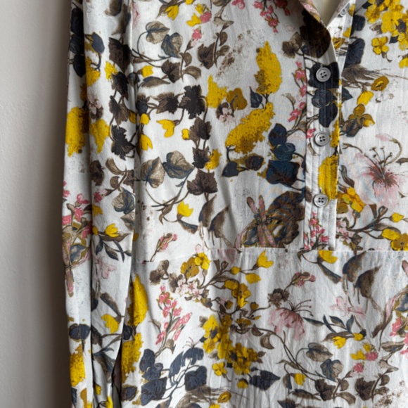 ESCADA 100% Silk Floral Button Up Dress - Size 38 - Picture 4 of 7